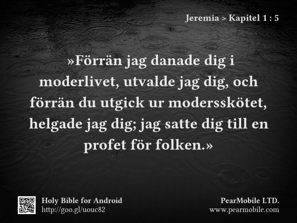 Jeremia, Kapitel 1:5